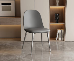 Alternative view of Chaise 'Jasmin' Assise PP Coussin PU Gris