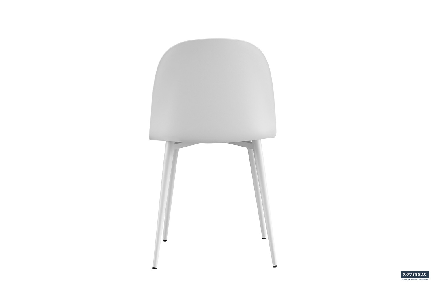 Chaise 'Jasmin' Assise PP Coussin PU Blanc – Image 6