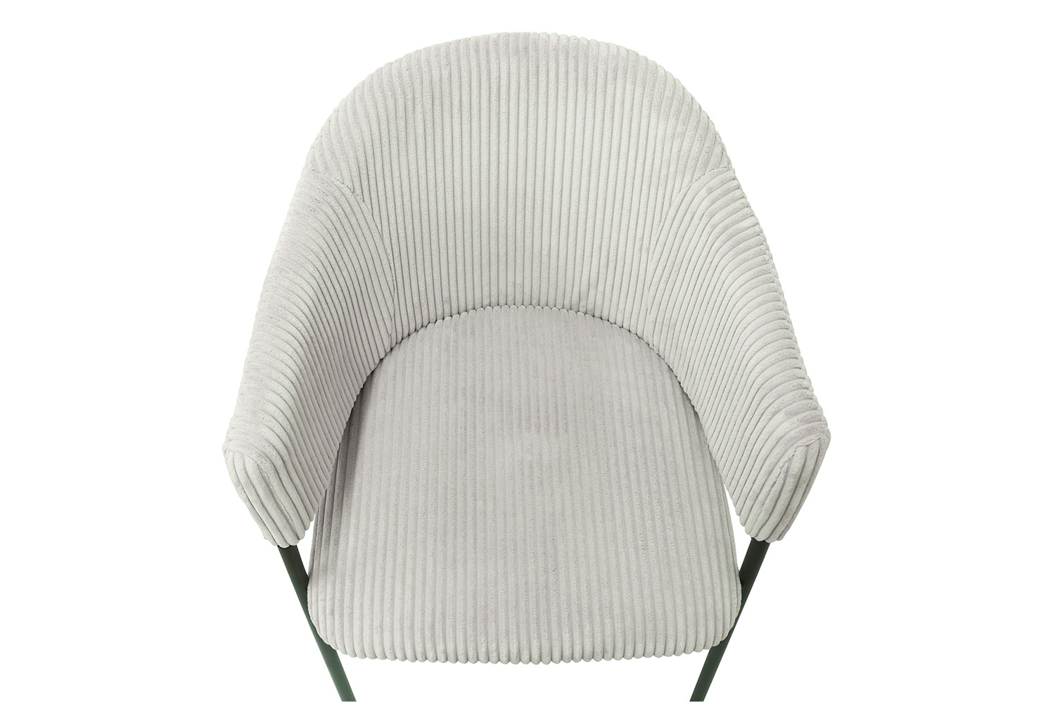 Chaise 'Hugo' Corduroy Gris clair – Image 9