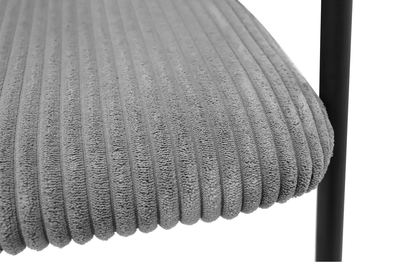 Chaise 'Hugo' Corduroy Gris foncé – Image 10
