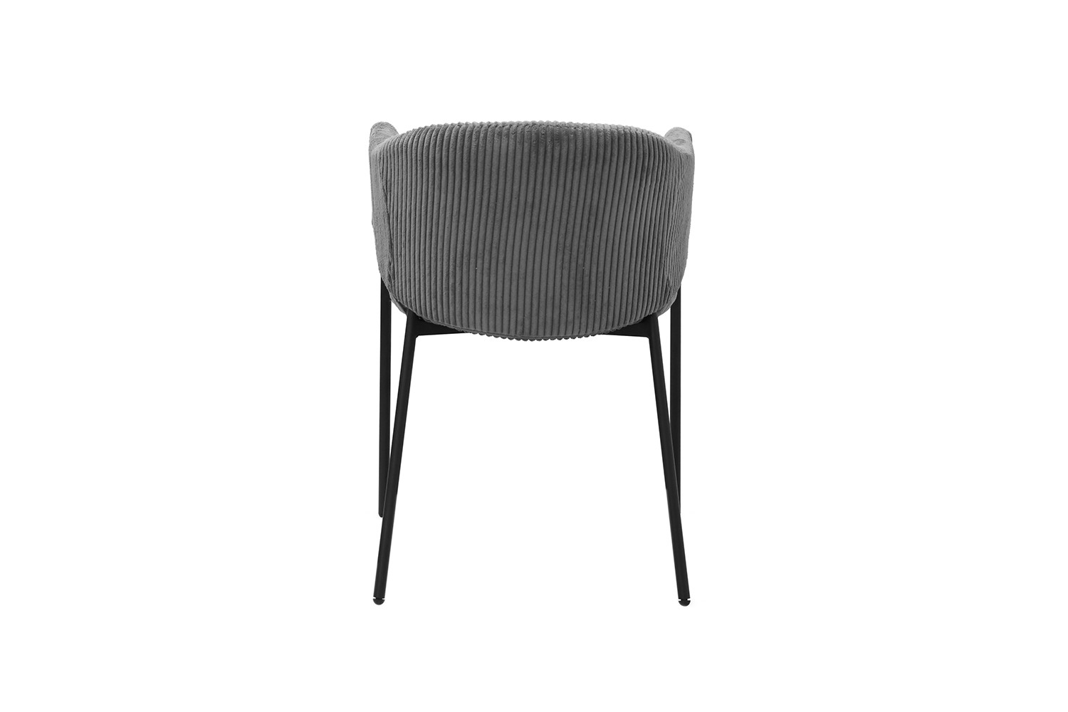 Chaise 'Hugo' Corduroy Gris foncé – Image 8