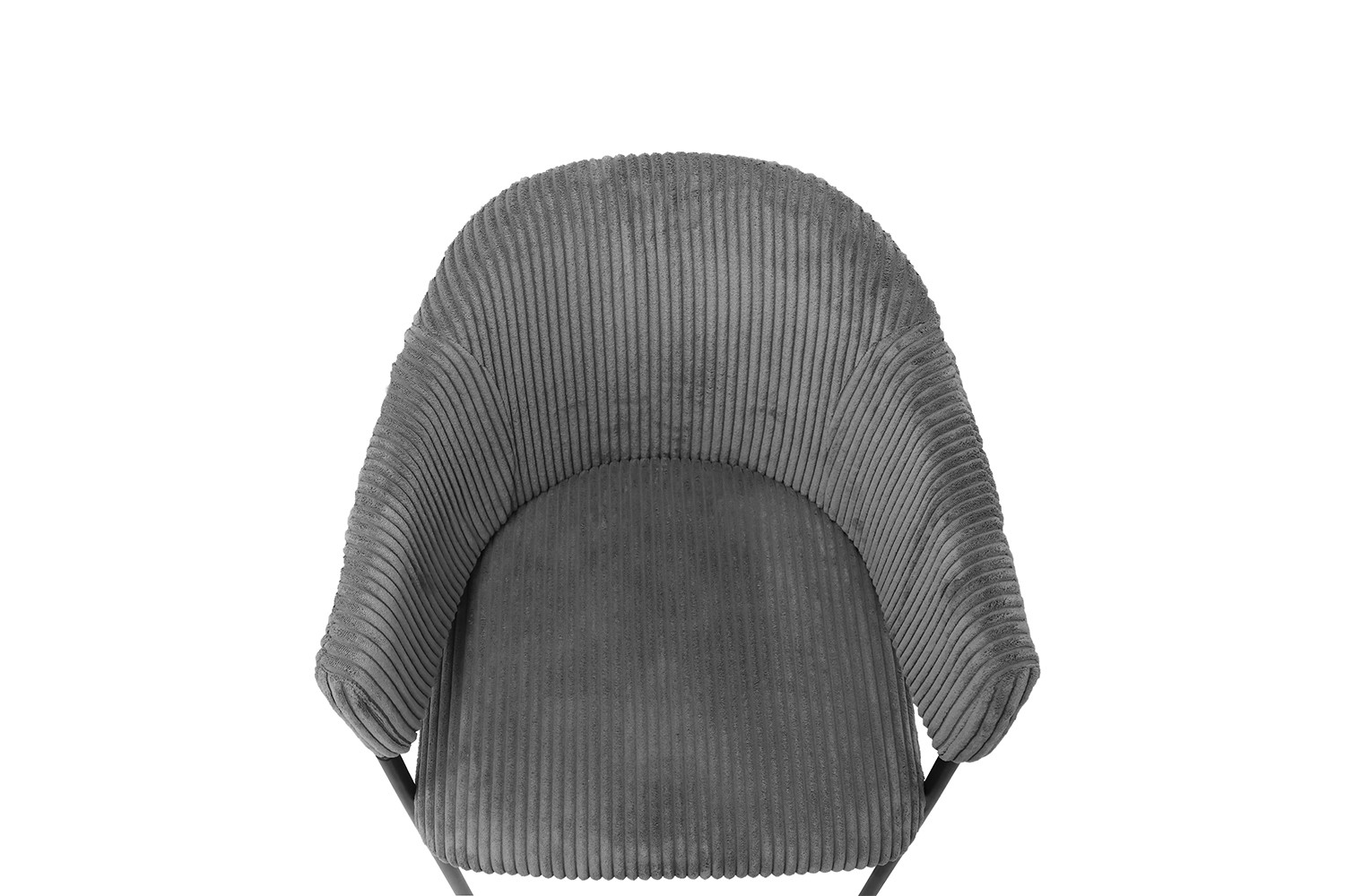 Chaise 'Hugo' Corduroy Gris foncé – Image 9