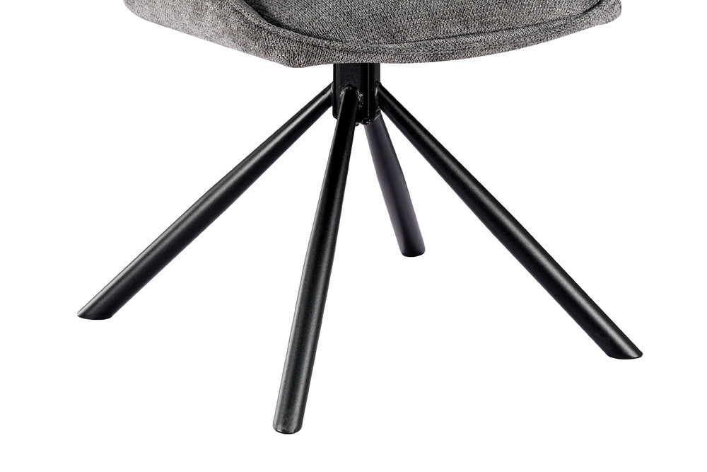 Chaise 'Mori' Pivotant à 0 Tissu Ote Share 456 Gris foncé – Image 10