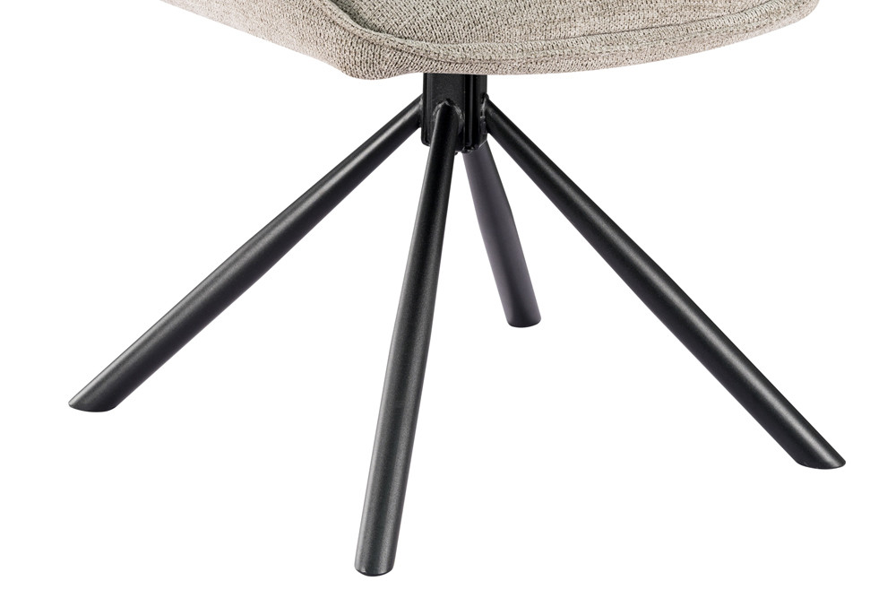 Chaise 'Mori' Pivotant à 0 Tissu Ote Share 160 Gris clair – Image 10