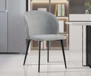 Alternative view of Chaise 'Toledo' Tissu Gris clair