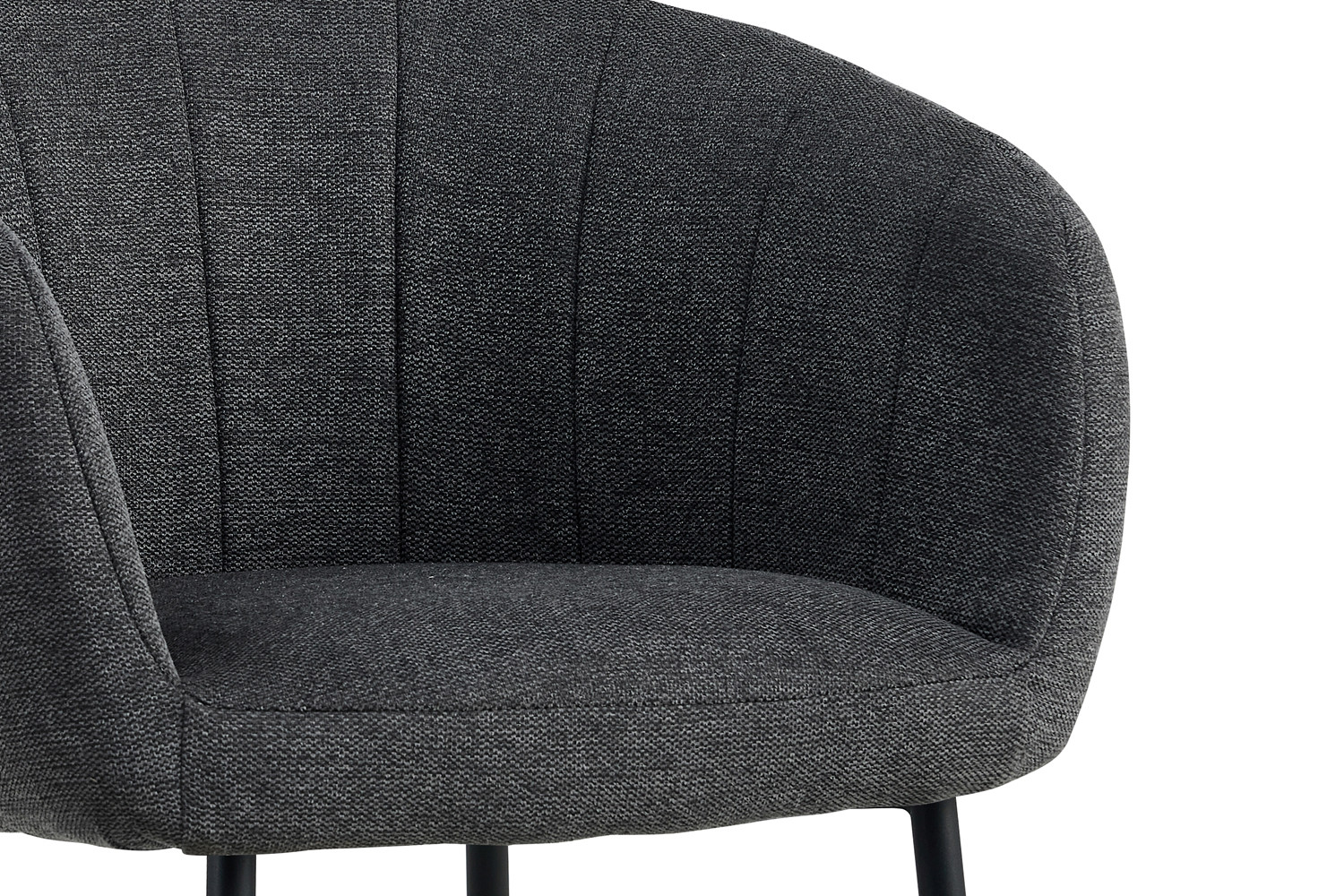 Chaise 'Sevilla' Tissu Gris foncé – Image 7