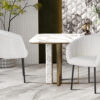 Chaise 'Sevilla' Bouclé Blanc