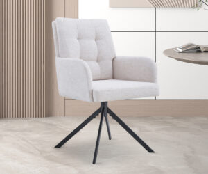 Alternative view of Chaise 'Granada' Pivotant à 0 Tissu Davis Bliss 75-02 Ecru
