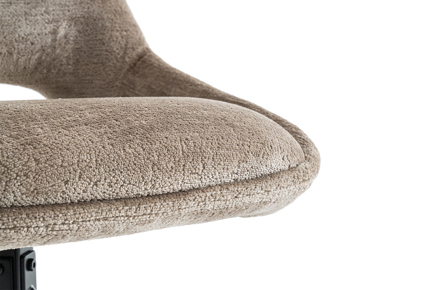 Chaise 'Dante' Tissu Taupe – Image 10