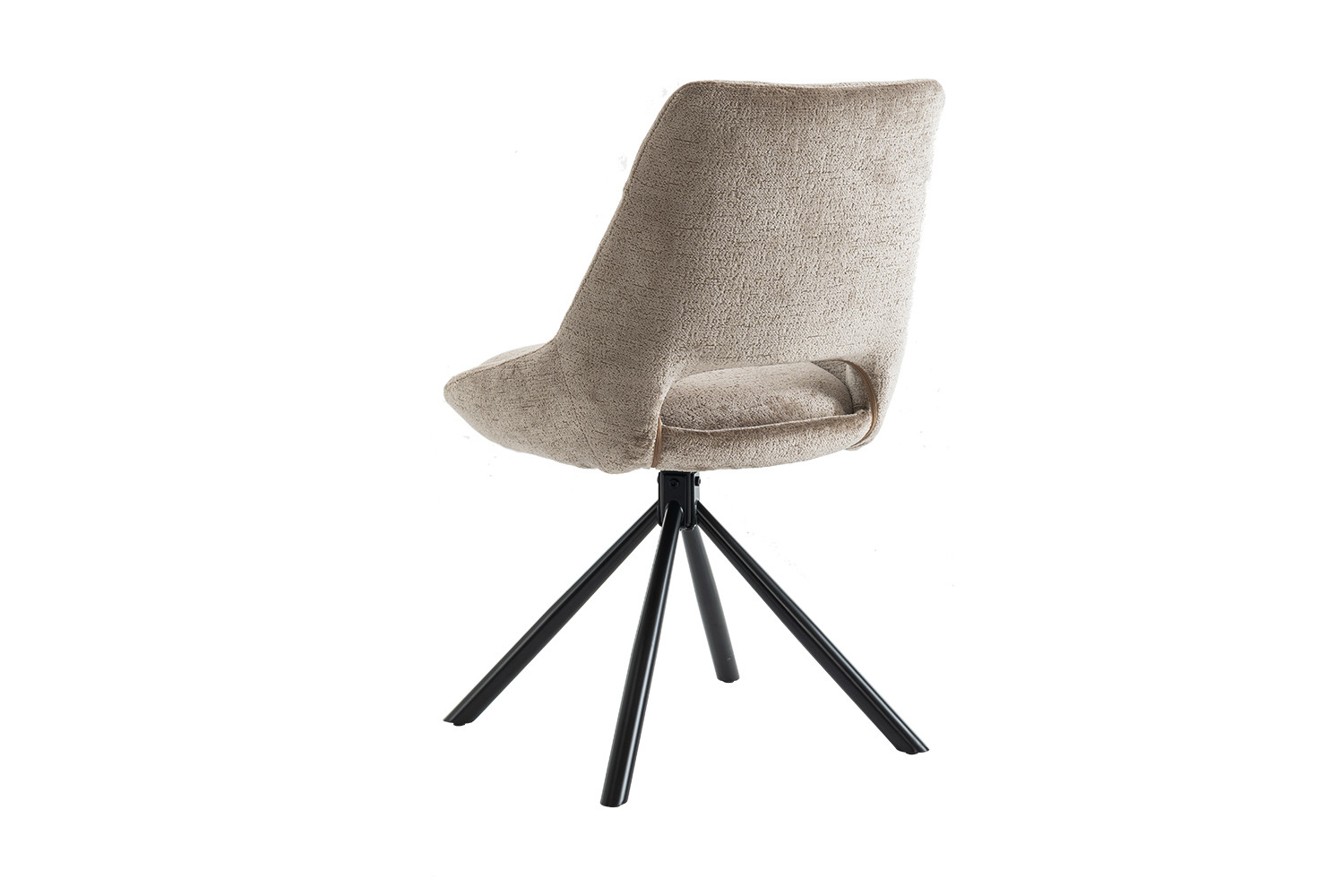 Chaise 'Dante' Tissu Taupe – Image 8
