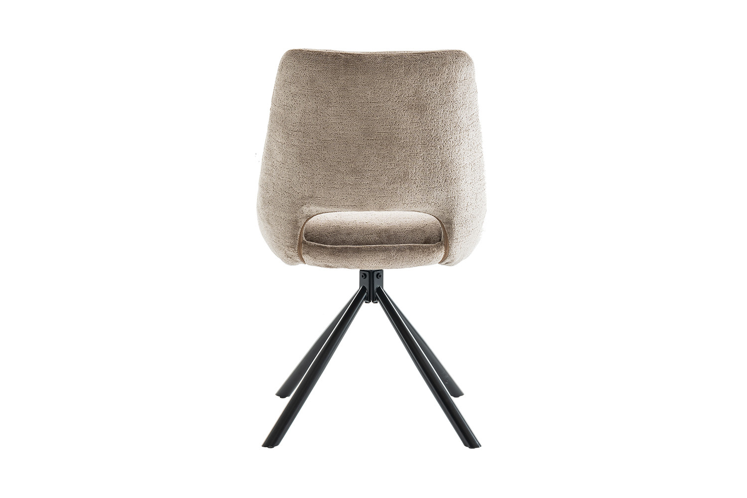 Chaise 'Dante' Tissu Taupe – Image 9