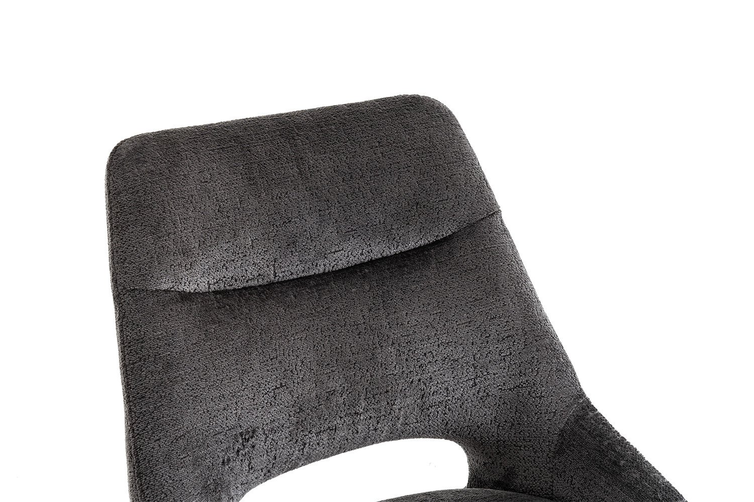Chaise 'Dante' Tissu Gris – Image 7