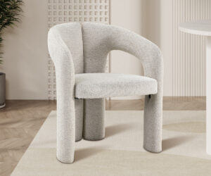 Alternative view of Chaise 'Beja' Tissu Ote Sahara 152 Ecru