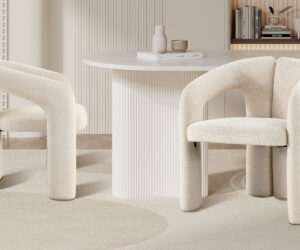 Chaise 'Beja' Tissu Ote Sahara 112 Beige