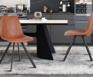 Chaise 'Emma' PU Cognac