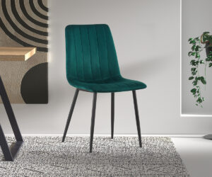 Alternative view of Chaise 'Willis' Velours Vert