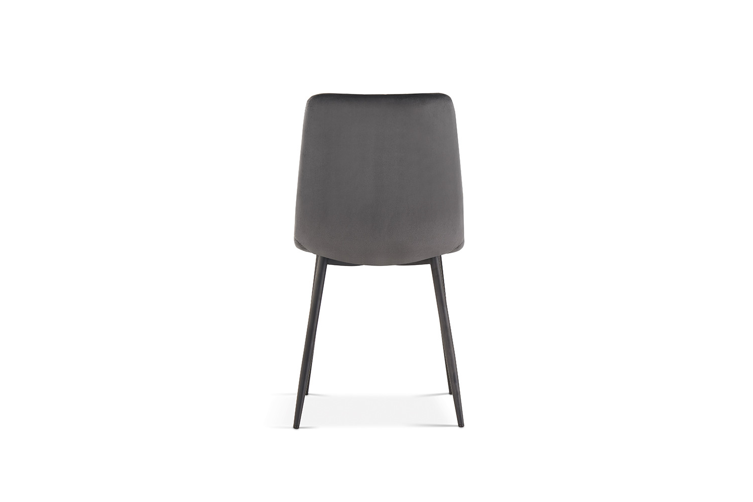 Chaise 'Willis' Velours Gris – Image 8