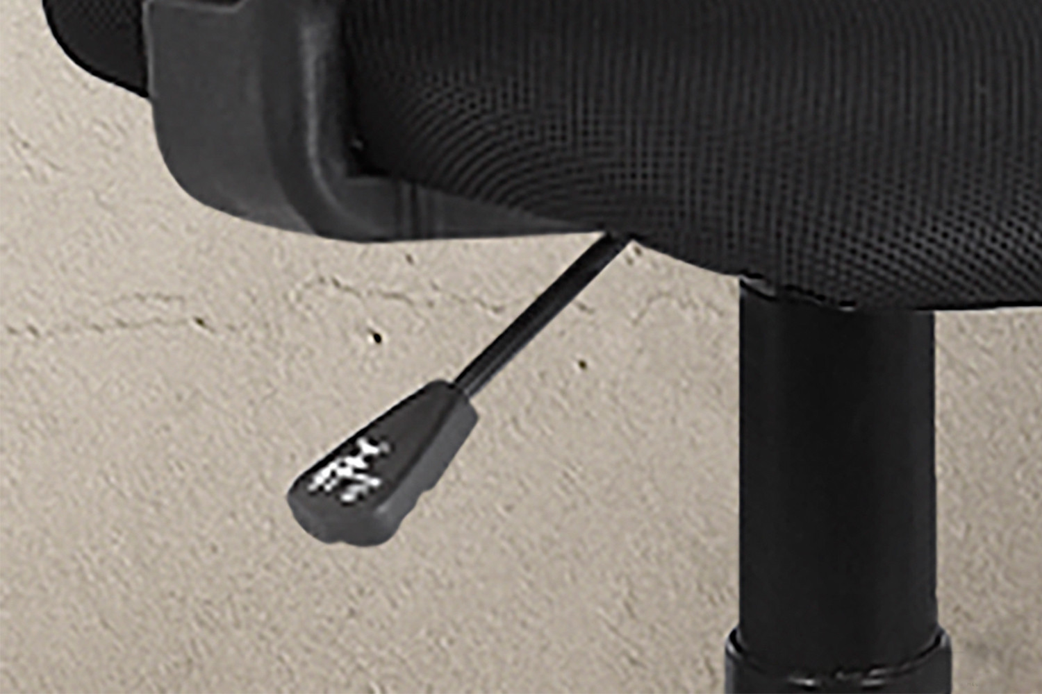 Chaise de bureau 'Job' Mesh Noir – Image 3