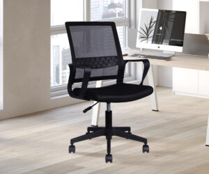 Chaise de bureau 'Dylan' Mesh Noir