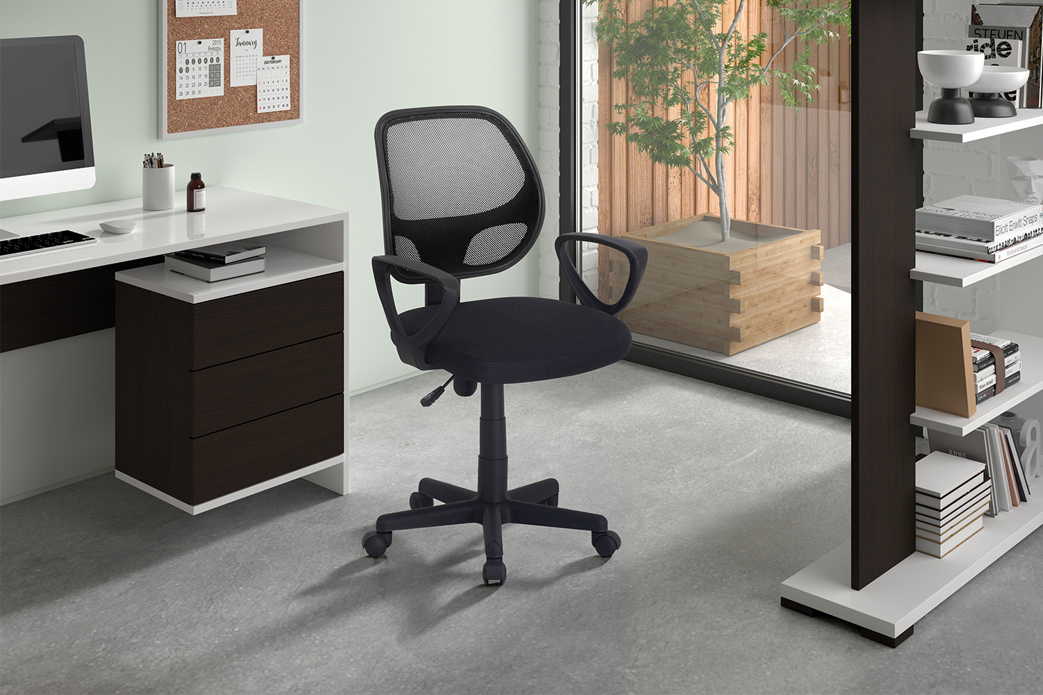 Chaise de bureau 'Hippa' Mesh Noir