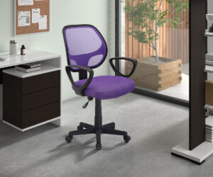 Chaise de bureau 'Hippa' Mesh Mauve