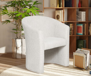 Fauteuil 'Charlie' Boucle Sable