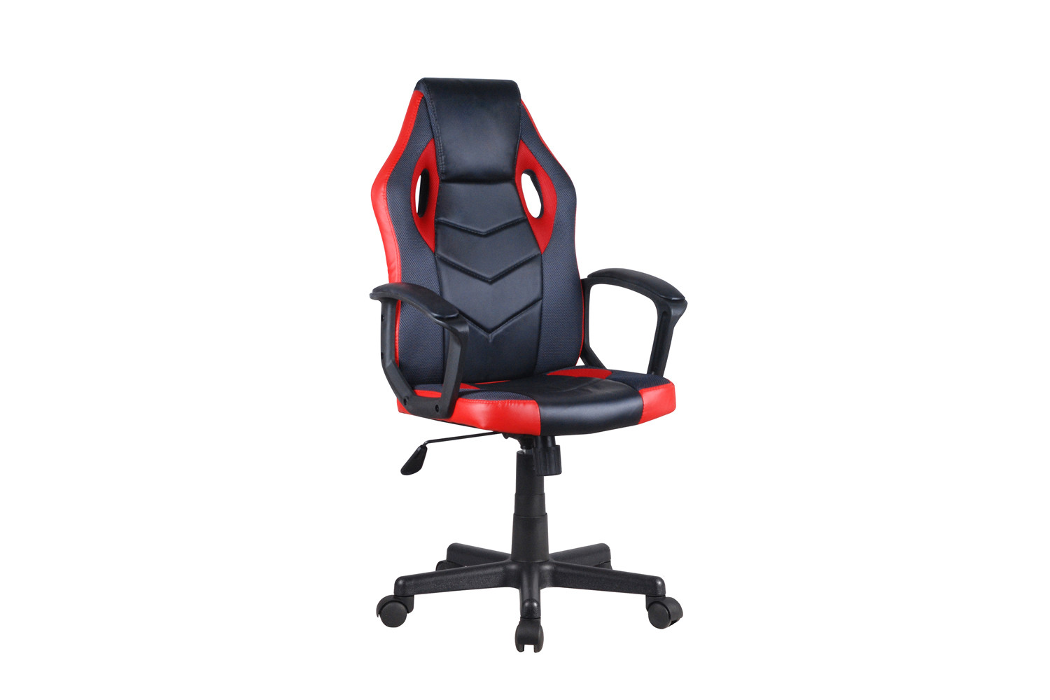 Chaise de jeu 'Tiger' en PU Noir/Rouge/Gris – Image 4