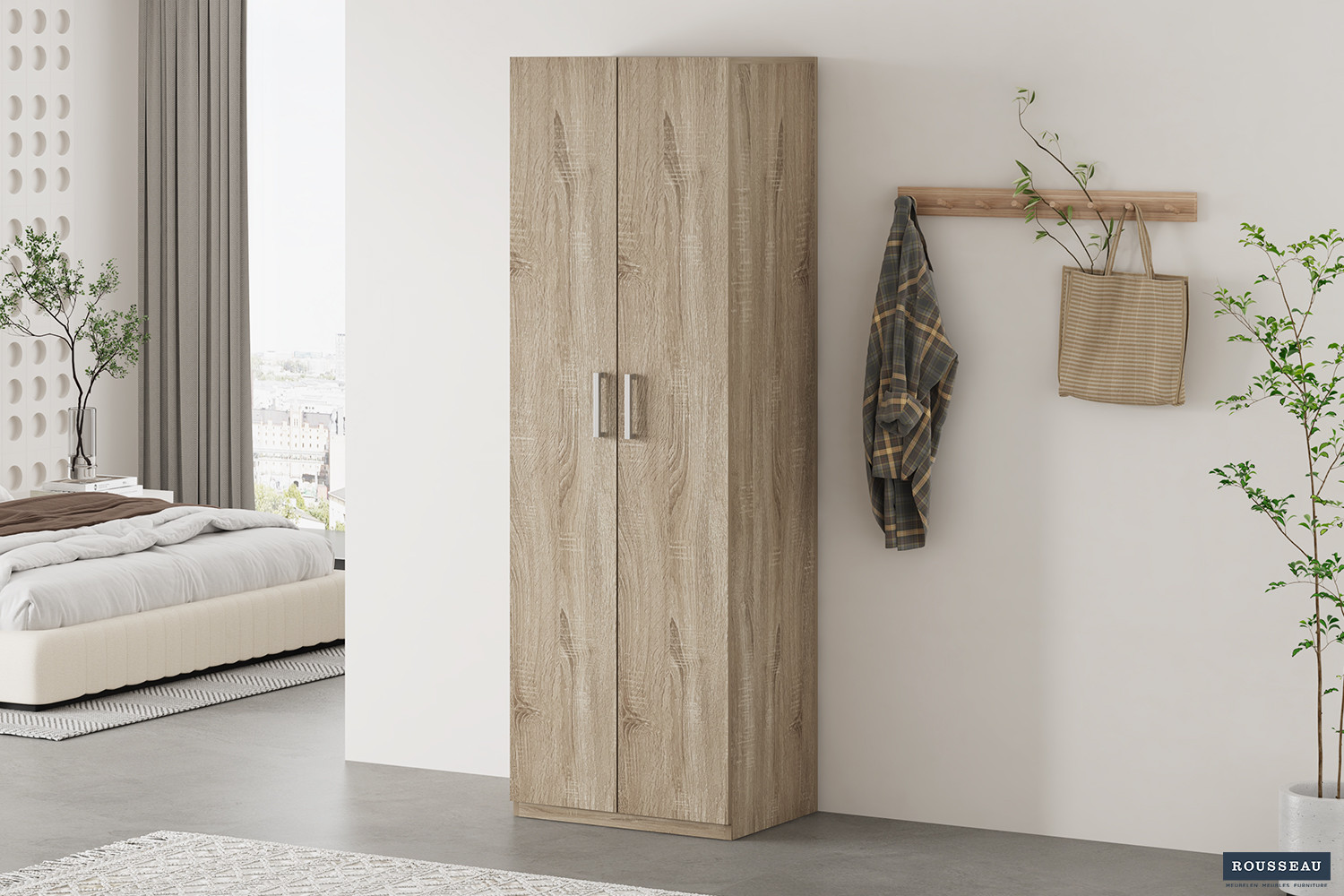 Armoire de rangement 'Mike' 60 cm 2 portes