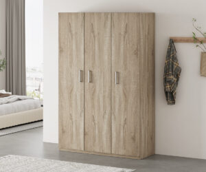 Armoire de rangement 'Mike' 120 cm 3 portes
