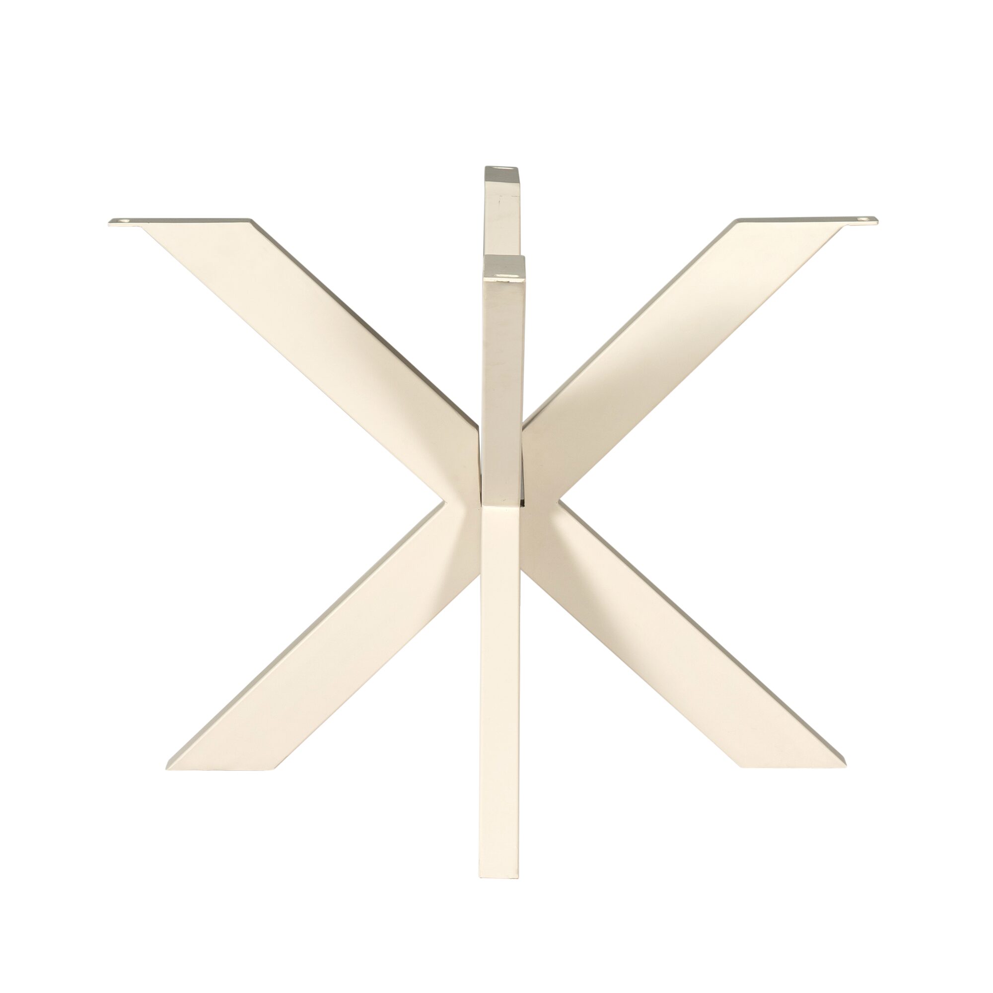 Pied de table rond Matrix en métal finition sable – Image 3