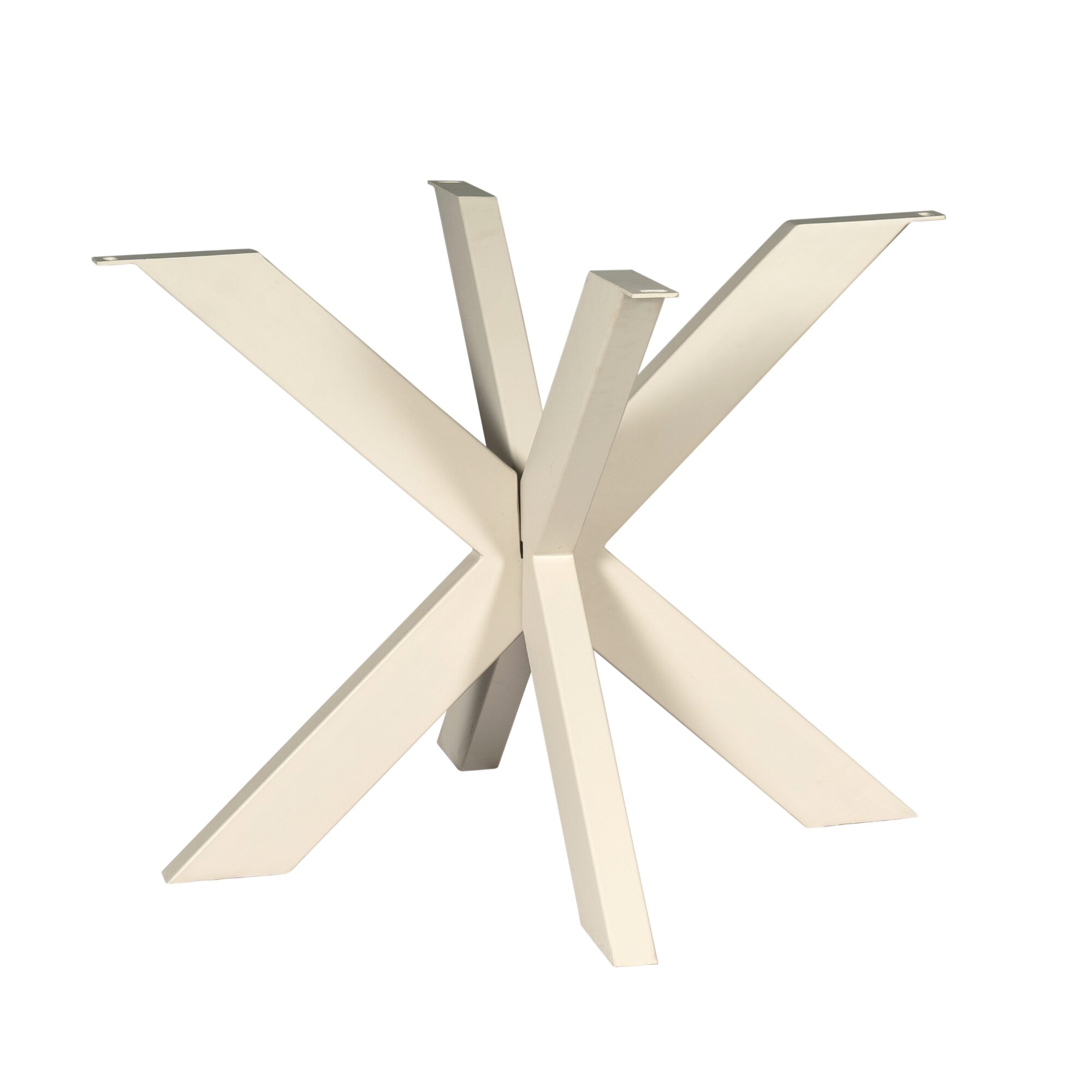 Pied de table rond Matrix en métal finition sable – Image 2