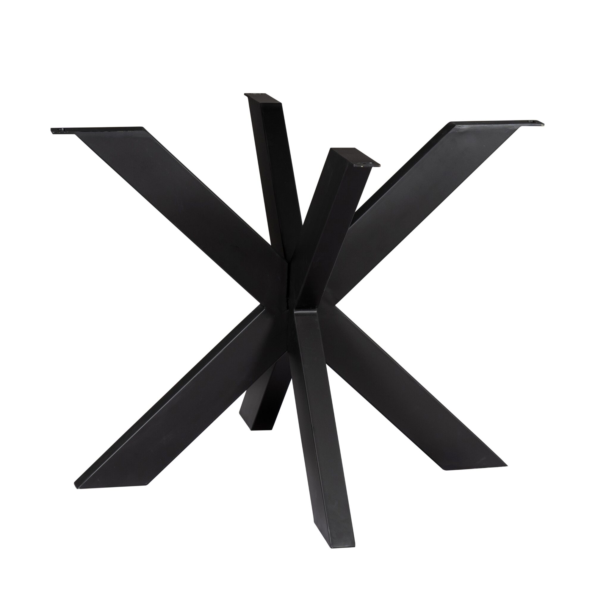 Pied de table rond Matrix en métal noir