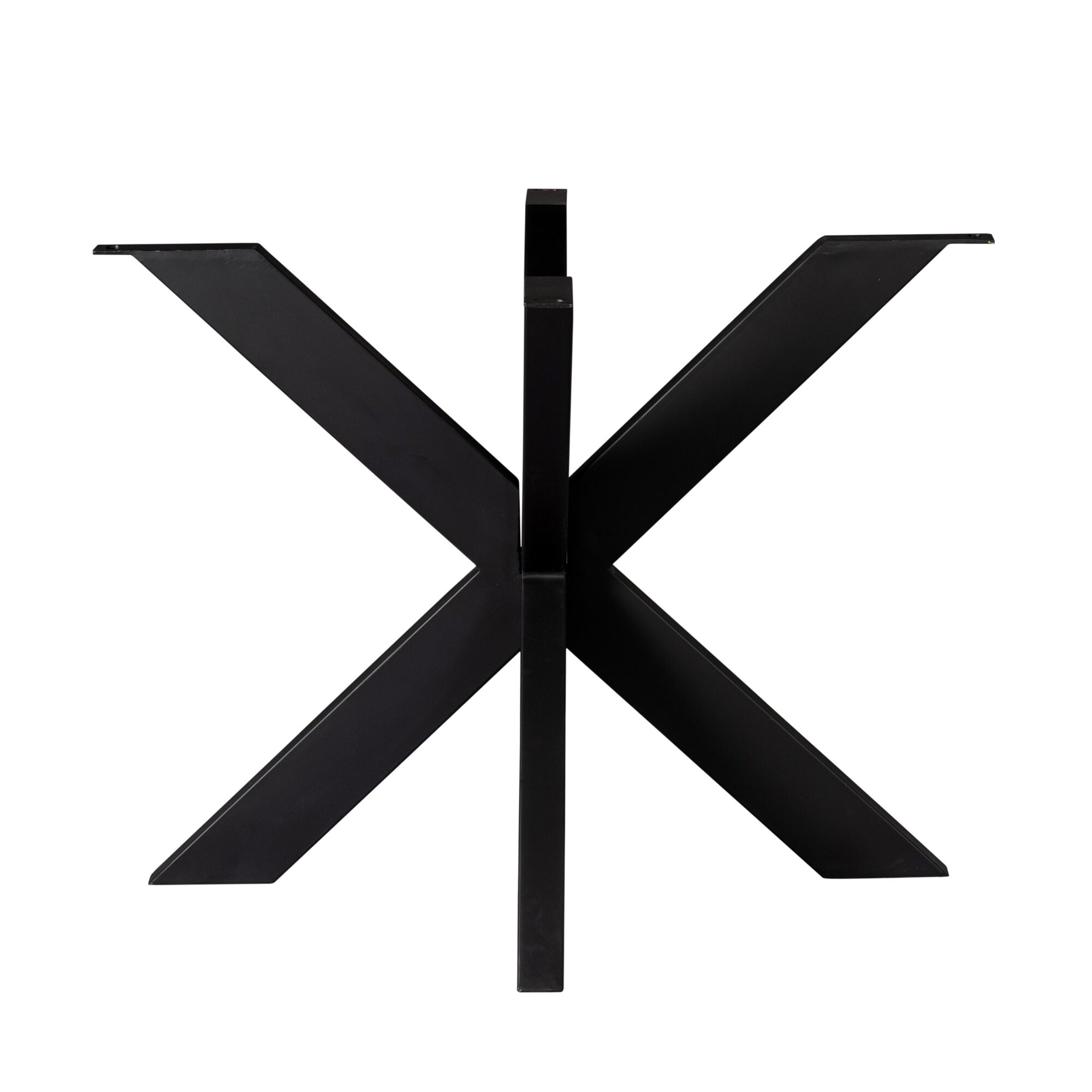 Pied de table rond Matrix en métal noir – Image 2