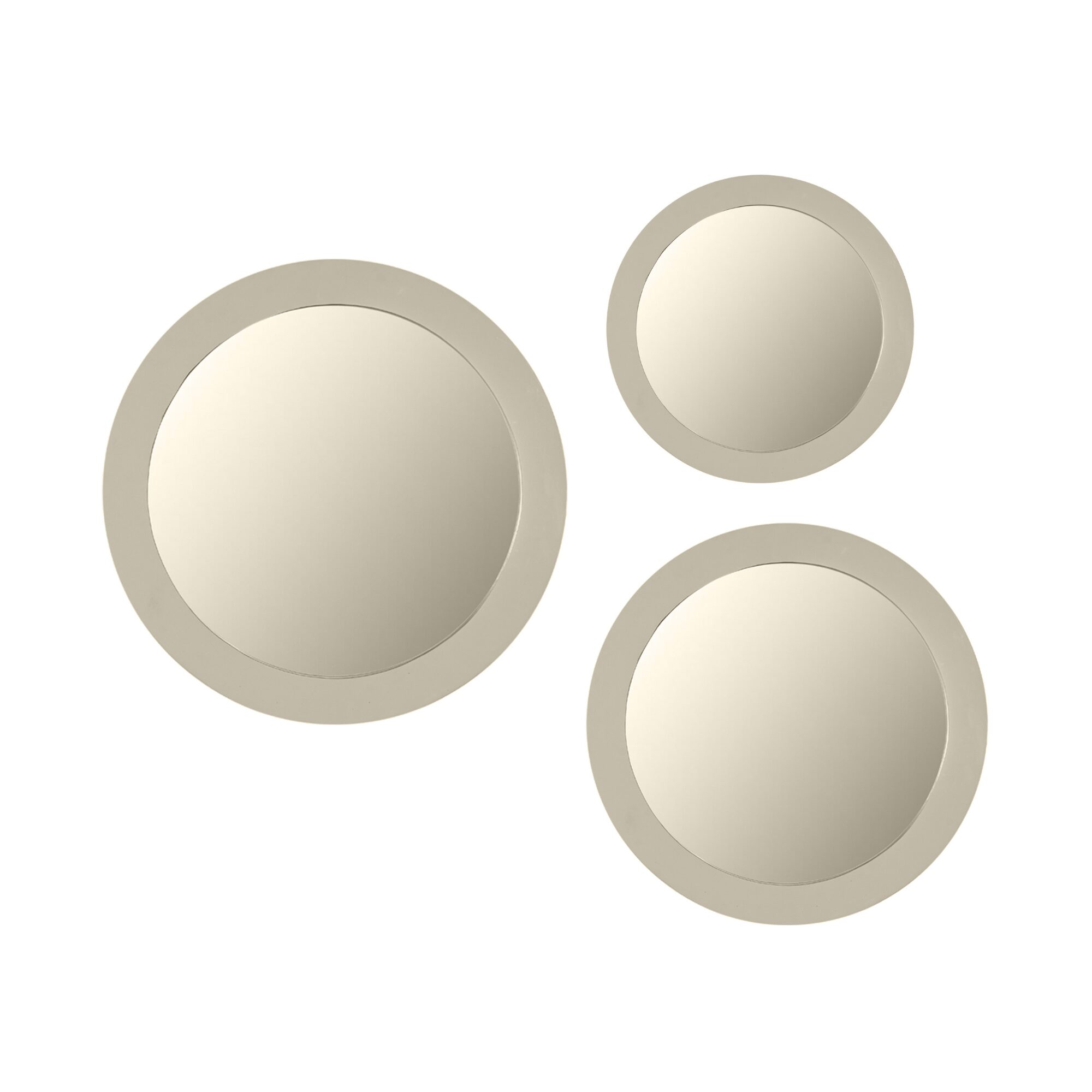 Miroir rond Dide en bois de manguier finition sable – 80 cm – Image 2