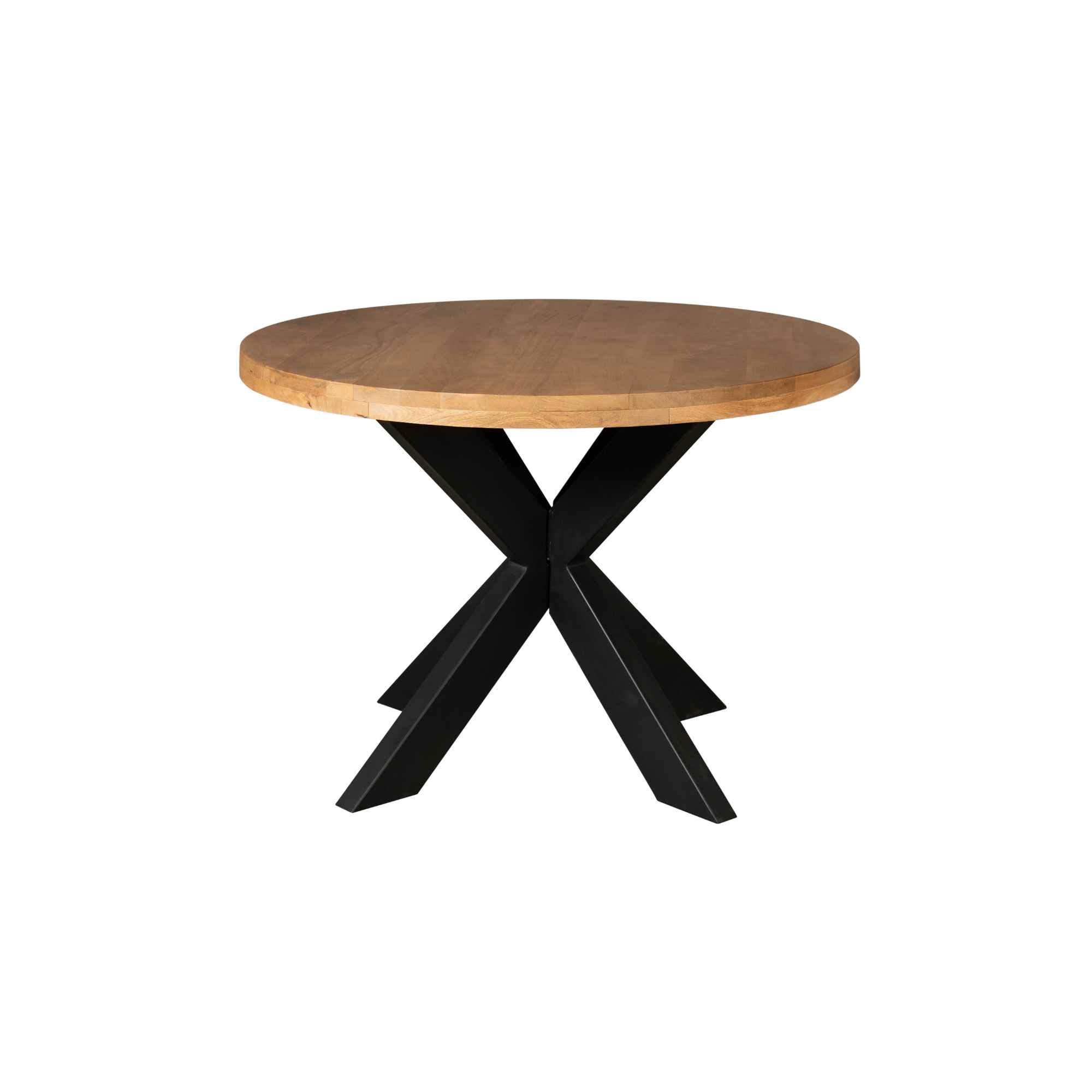 Table à manger ronde Denver en bois de manguier naturel – 120 cm – Image 8