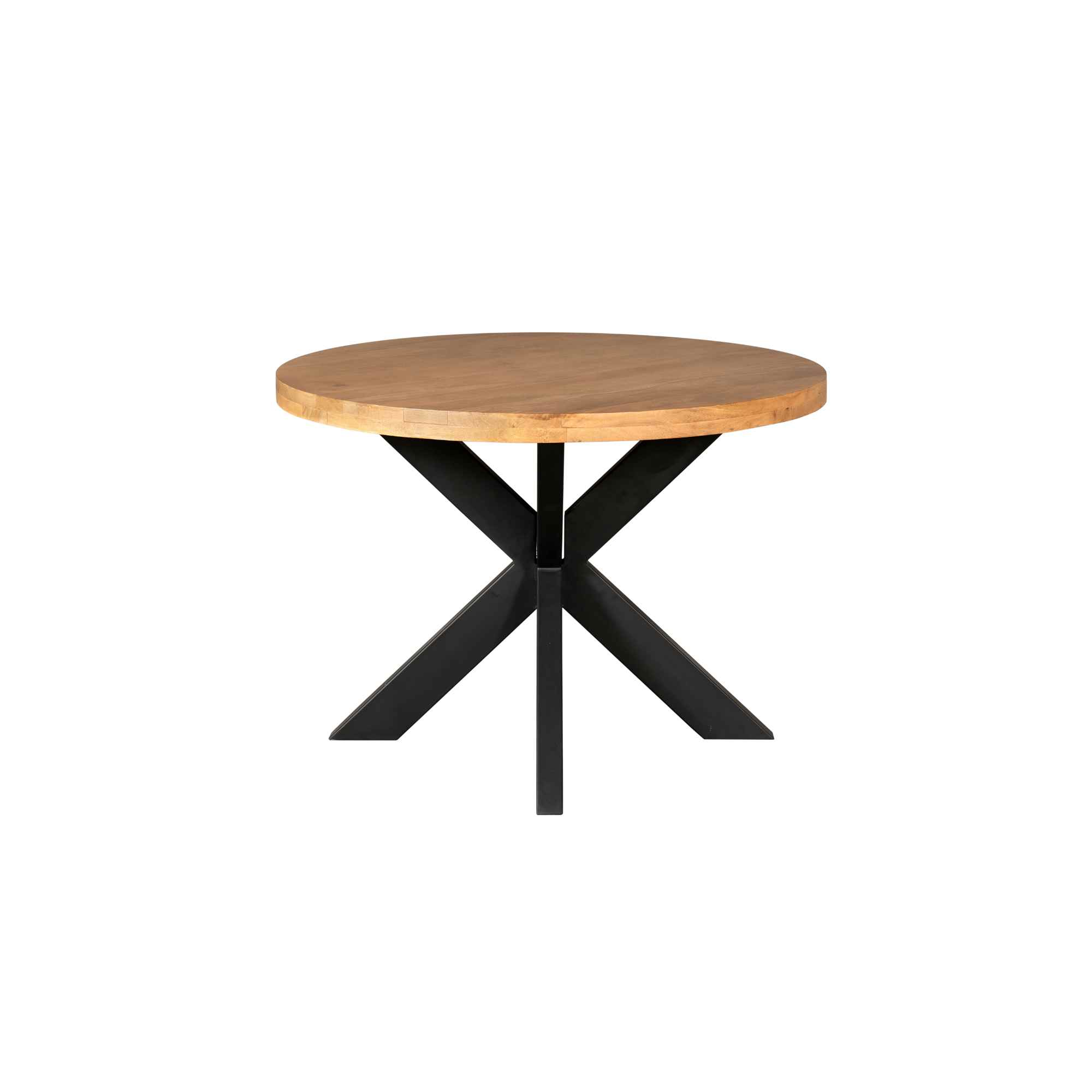 Table à manger ronde Denver en bois de manguier naturel – 120 cm – Image 9
