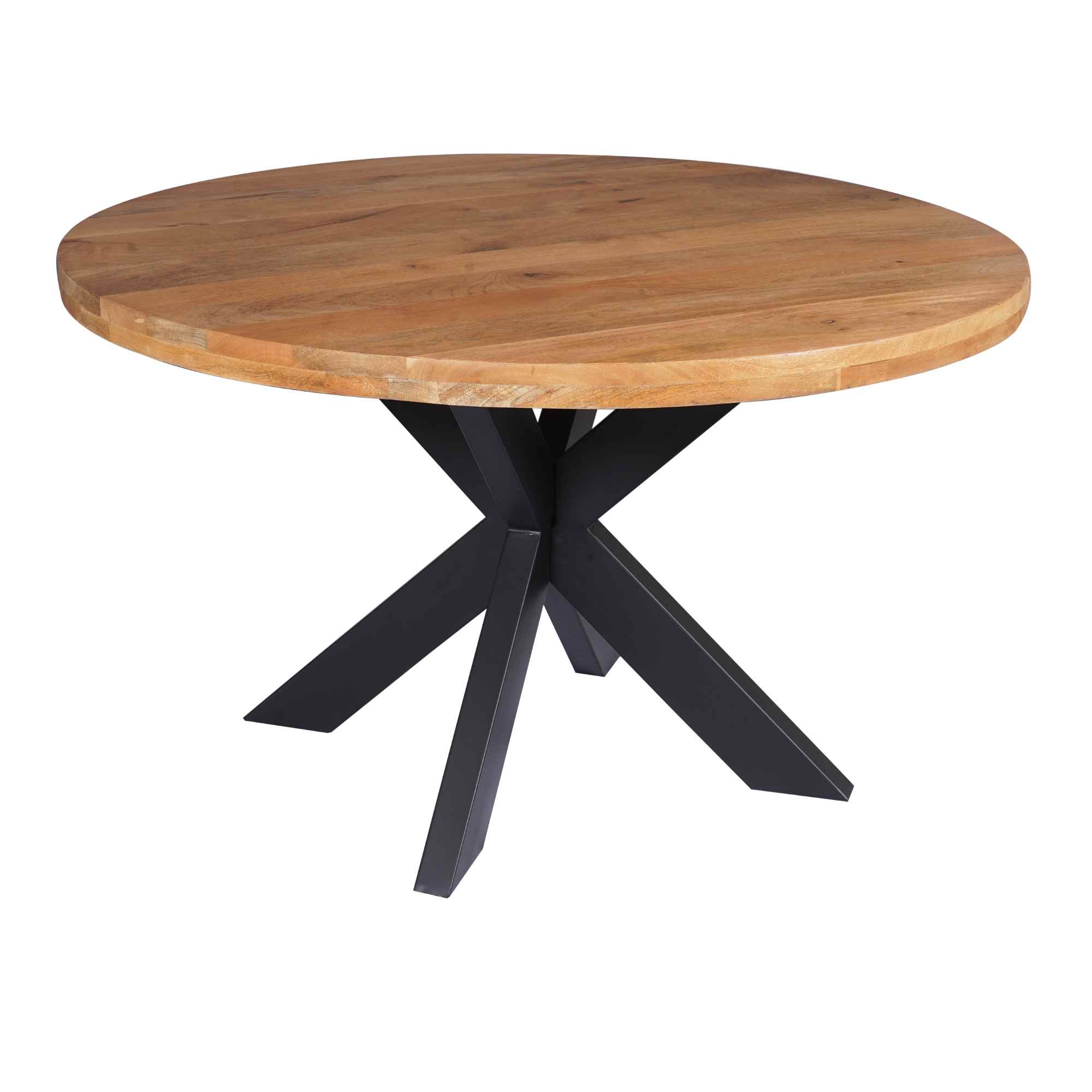 Table à manger ronde Denver en bois de manguier naturel – 140 cm – Image 4