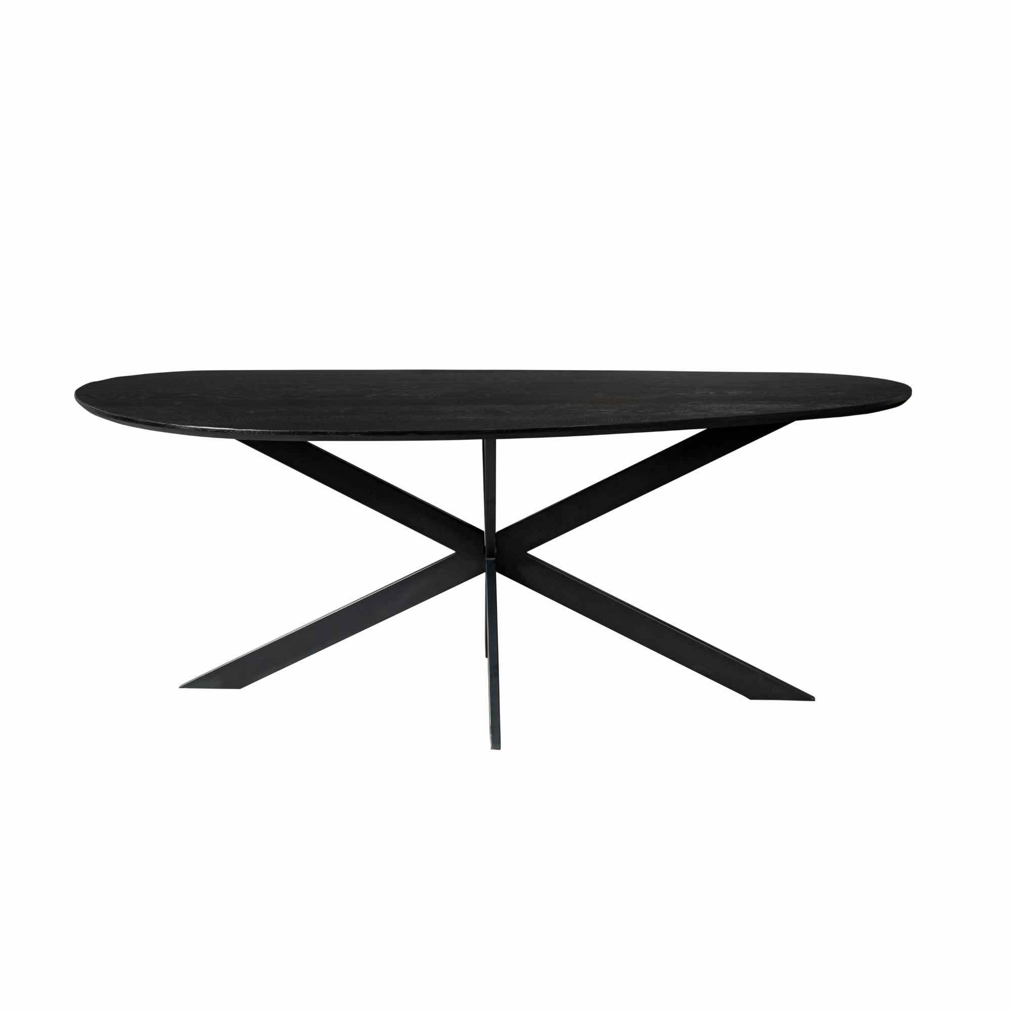 Table à manger organique Cloud en chêne noir – 240 cm – Image 7