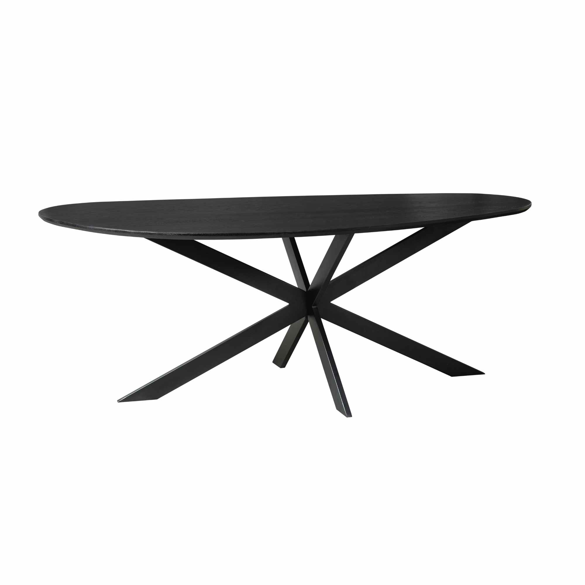 Table à manger organique Cloud en chêne noir – 240 cm – Image 8