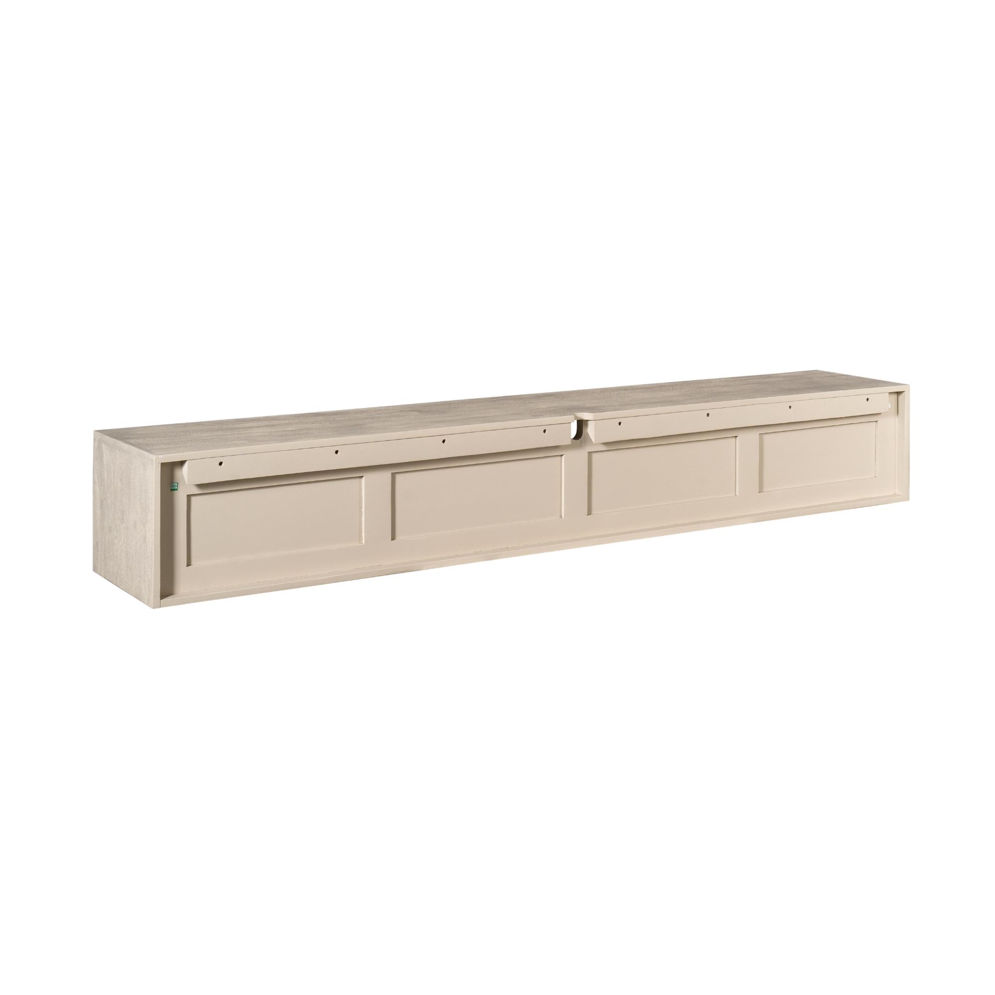 Meuble TV suspendu Ambiance en bois de manguier finition sable – 200 cm – Image 8
