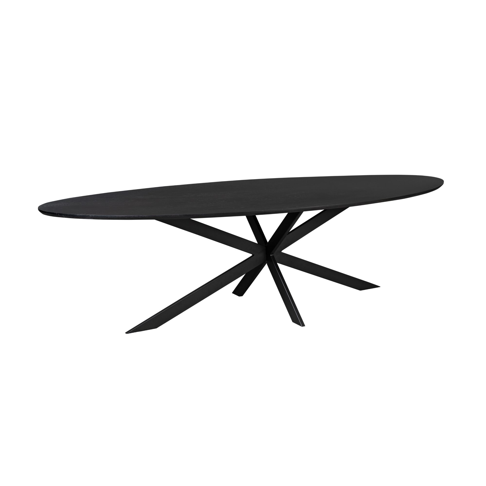 Table à manger ovale Ferris en chêne noir – 280 cm – Image 7