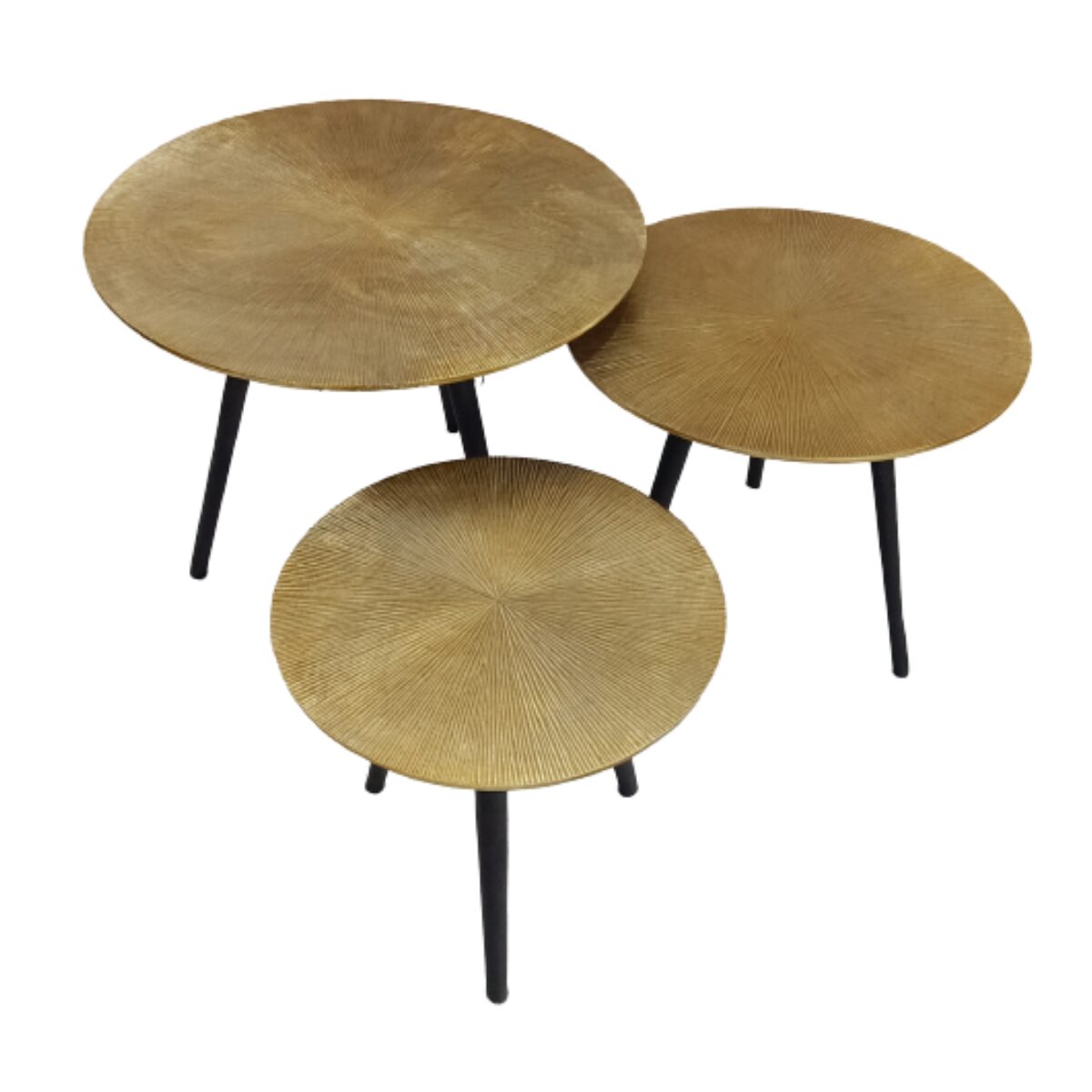 Table d’appoint Ryas en aluminium doré – 49 cm – Image 5