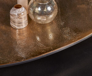 Alternative view of Set de tables basses Jarrel en aluminium noir – 90 cm