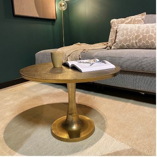Table basse Amara en aluminium doré – 65 cm – Image 8
