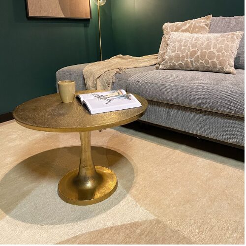 Table basse Amara en aluminium doré – 65 cm – Image 7