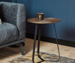 Table basse Kate en aluminium doré – 40 cm