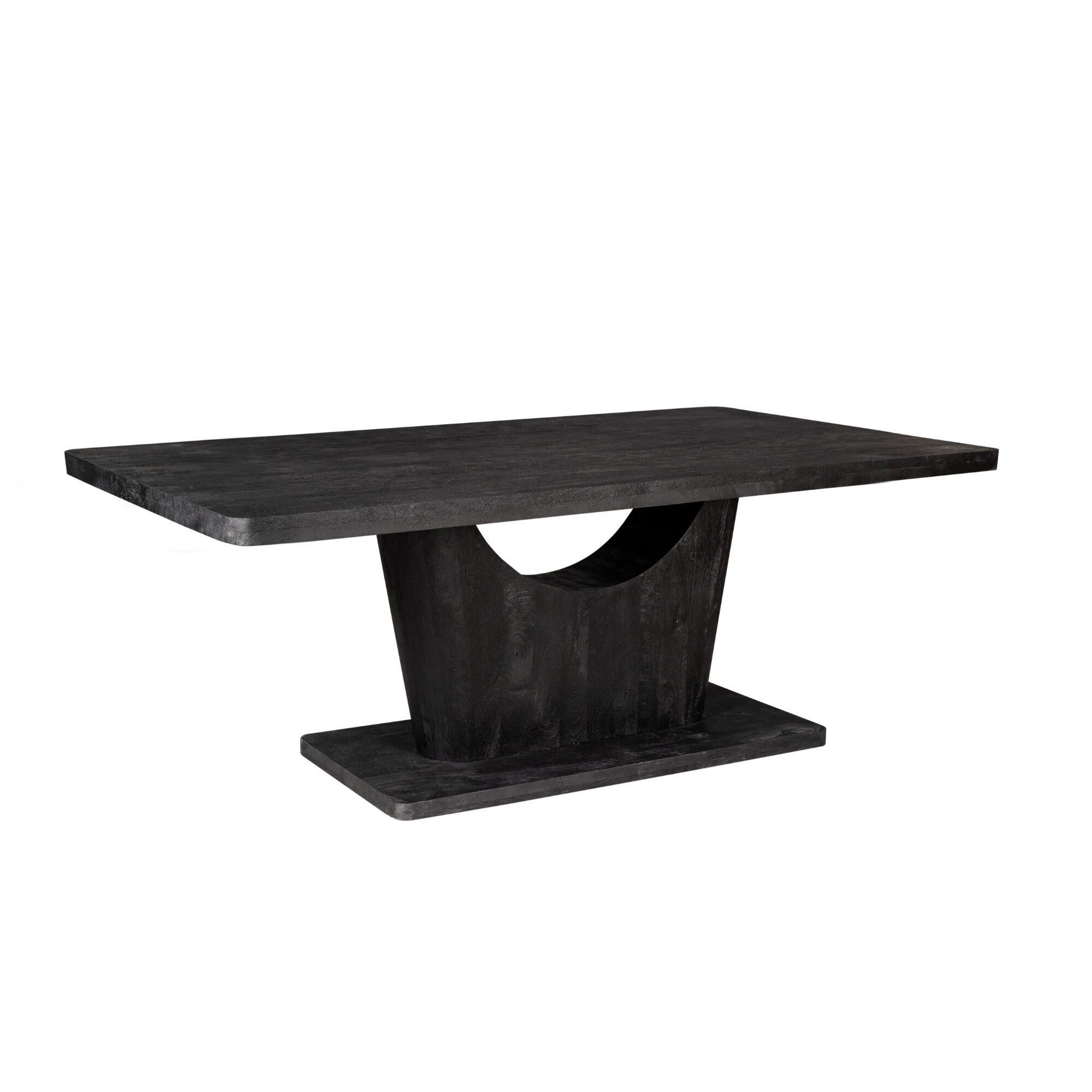 Table à manger Voco en bois de manguier noir – 200 cm