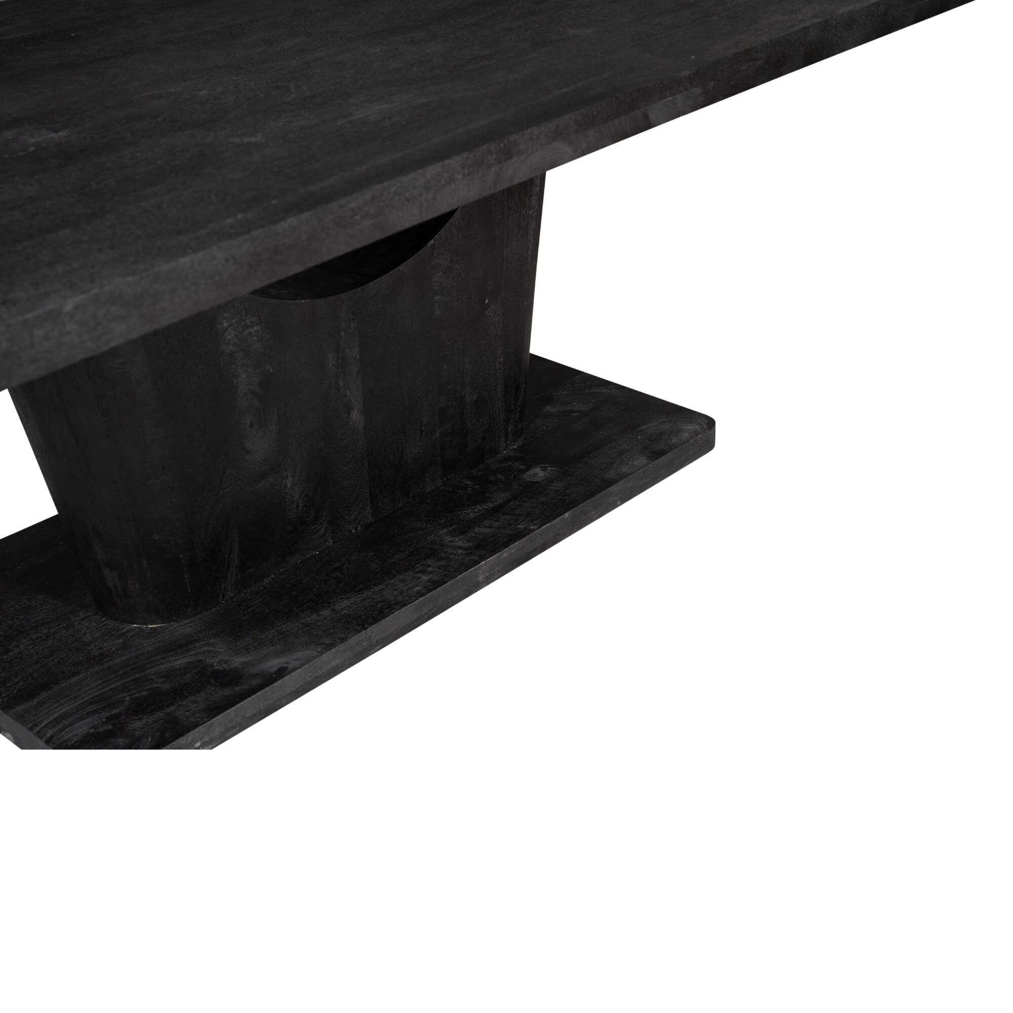 Table à manger Voco en bois de manguier noir – 200 cm – Image 4