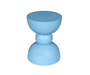 Table d’appoint Jon en bois de manguier bleu – 30 cm