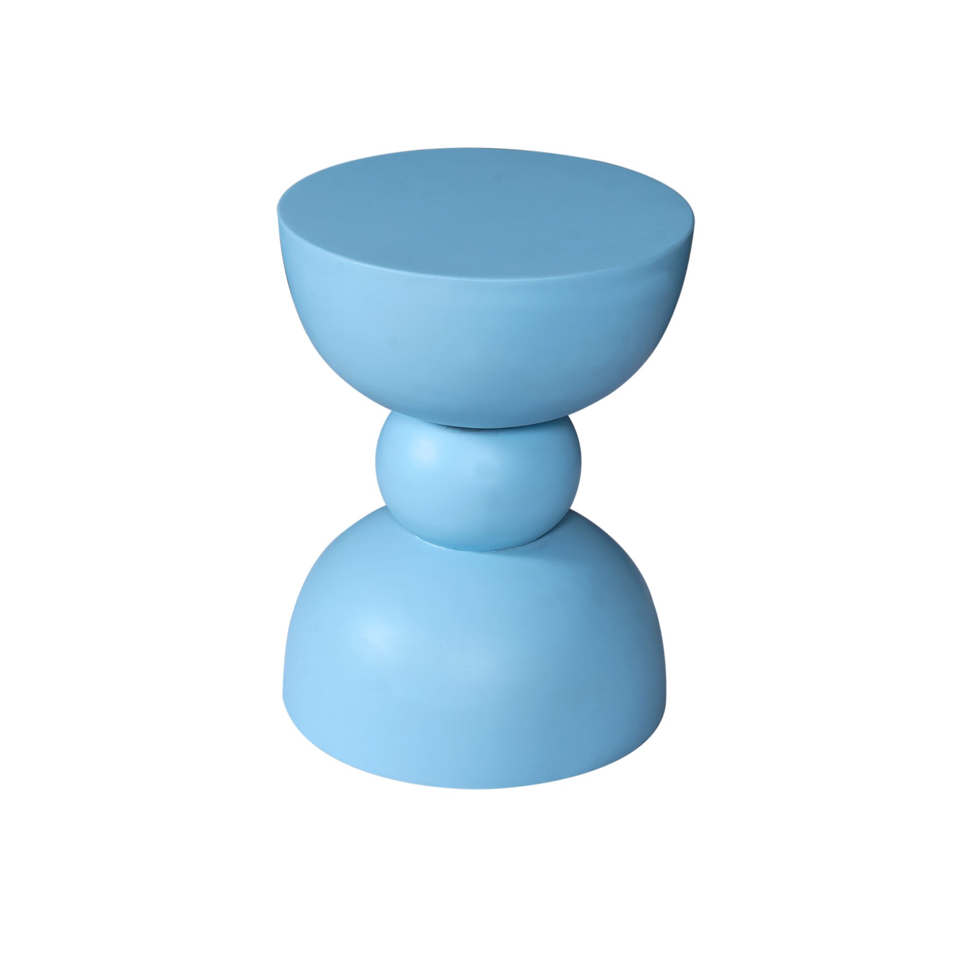Table d’appoint Jon en bois de manguier bleu – 30 cm – Image 2